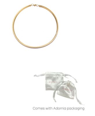 Tarnish Resistant Gold Omega Layering Chain Necklace