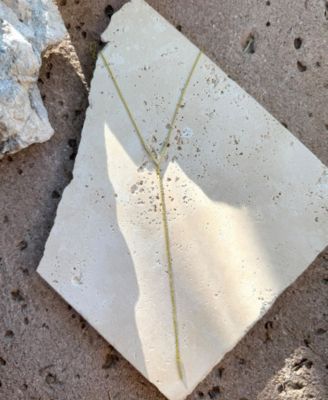 Gold Crystal Y Lariat Necklace