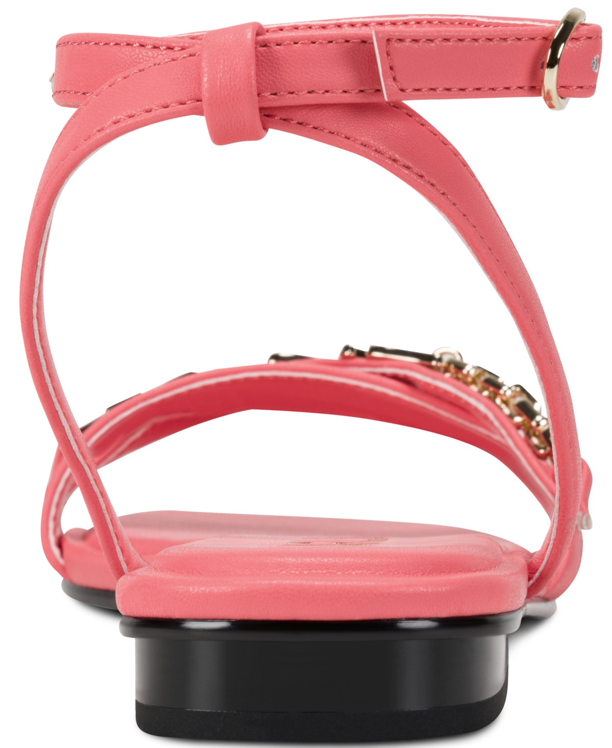 Karl Lagerfeld Paris Women's Christiano Ankle Strap Flat Sandals