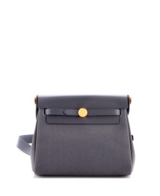 20 Herbag Zip Toile and Leather