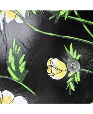 Large Crush Sling Shoulder Bag Printed Leather