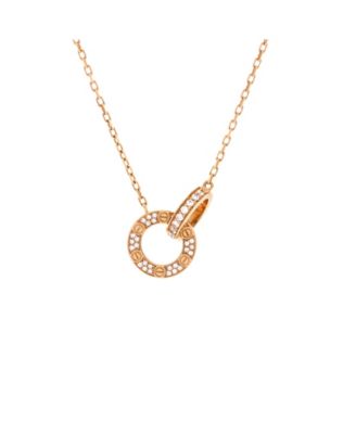 Love Interlocking Pave Necklace