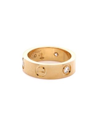 Love 3 Diamonds Band Ring