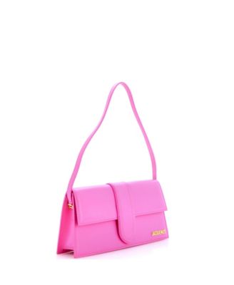 Long Le Bambino Top Handle Flap Bag Leather
