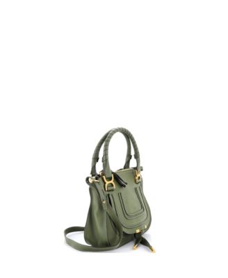 Small Marcie Satchel Leather