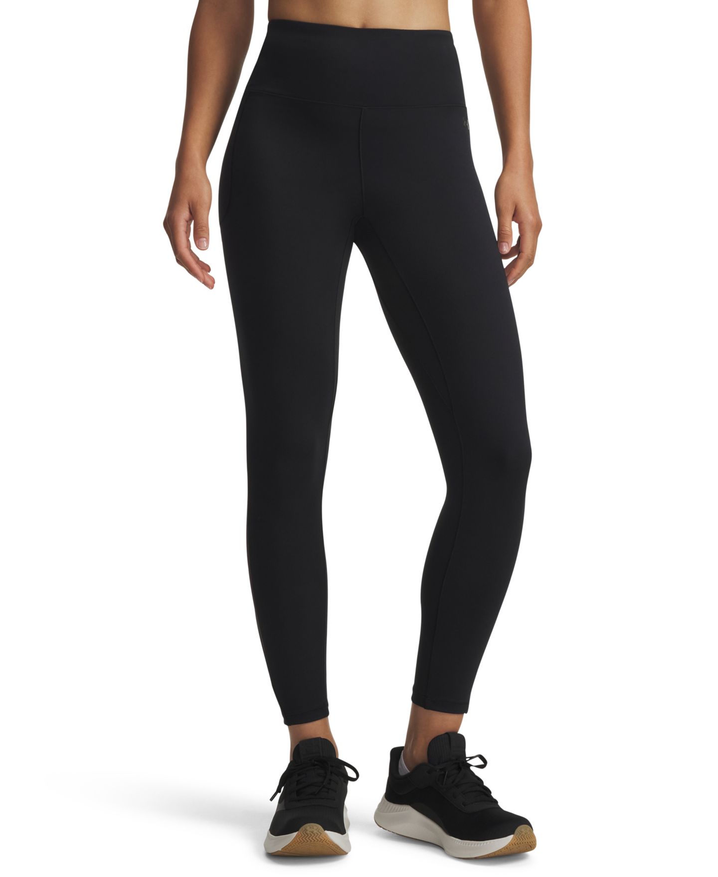 Женские леггинсы Under Armour Ankle Length Motion Mesh, цвет: Чёрный — фото 1
