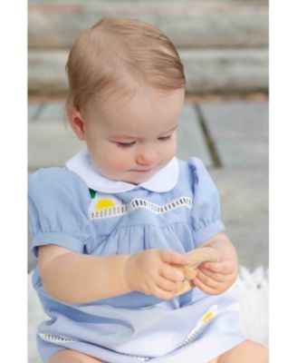 Baby Girl Pincord Dress With Flowers