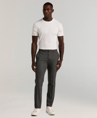 Men's Slim-Fit Flat Front Dress Pants
