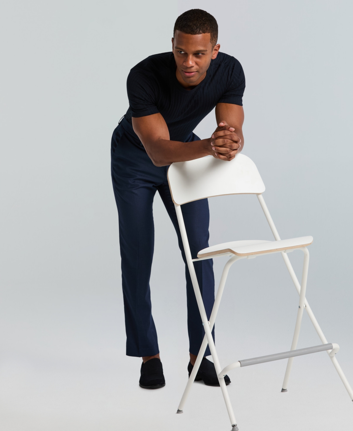 Perry Ellis Portfolio Men's Slim-Fit Flat Front Dress Pants