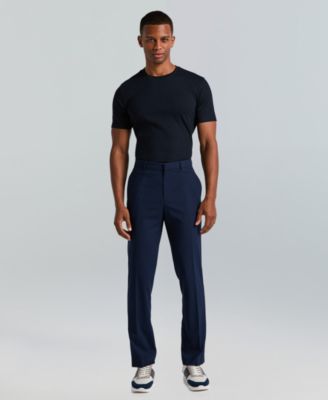 Men's Slim-Fit Gripper Waist Dress Pants