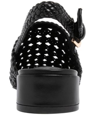 Women's Mateson Woven Block Heel Slingback Flats