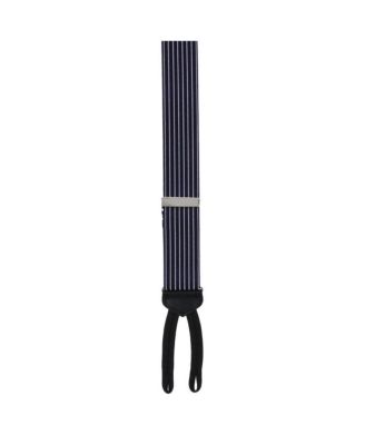 Men's Voltaire Chalk Stripe Elastic Formal End Suspenders
