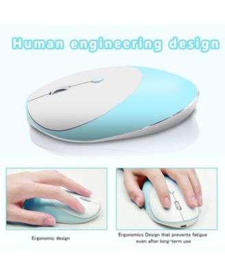 Tri-Mode Silent Wireless Mouse: Bluetooth 5.0/3.0 + 2.4G, 3-Speed DPI, for Office/Study, Slim & Easy-to-Use for Professionals/Students