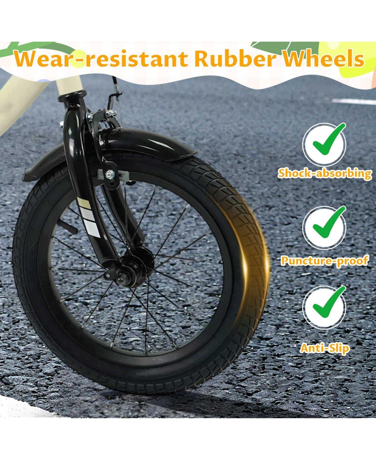 Mecale Kids Bike Sport Bicycle with Removable Training Wheels