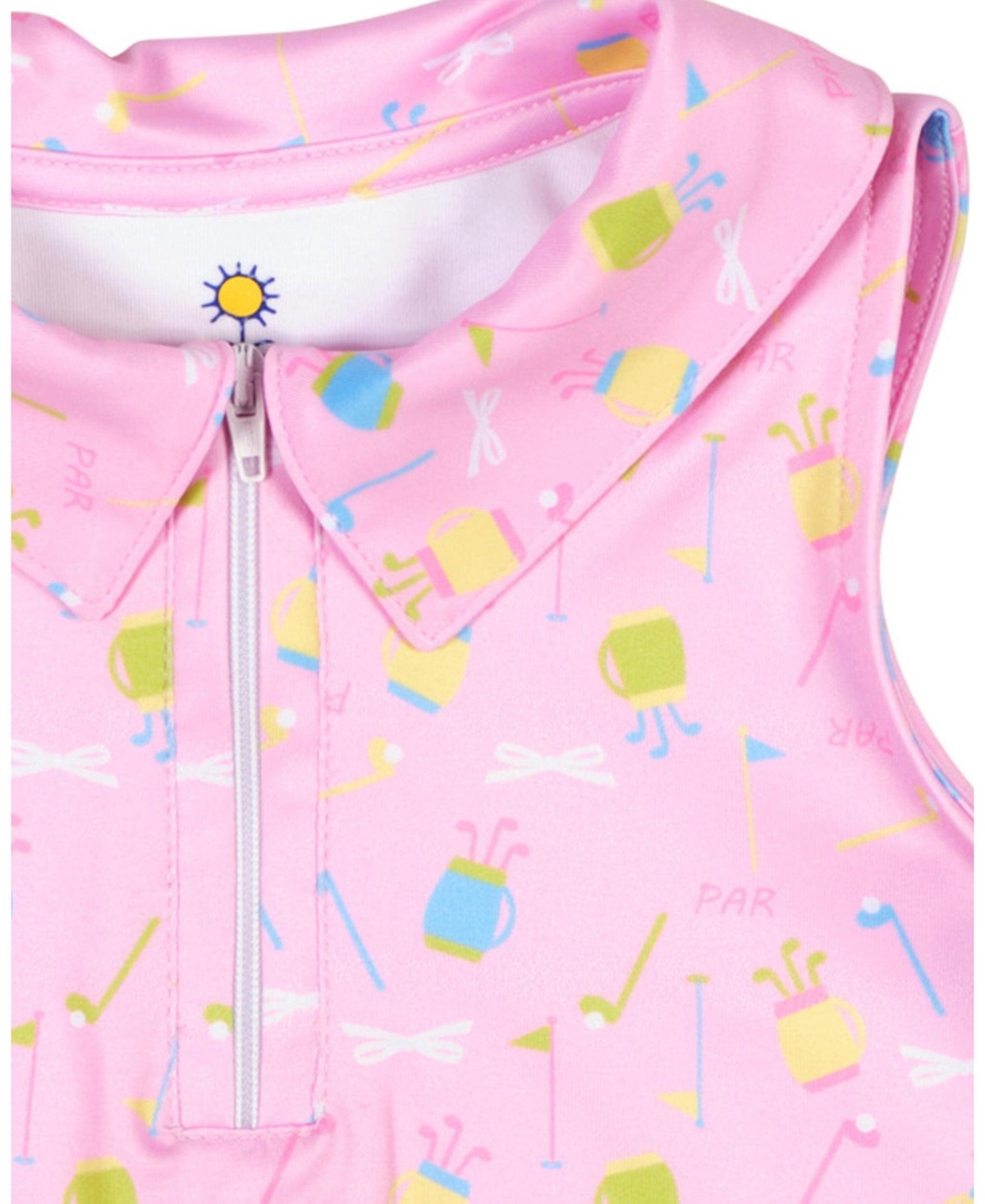 Florence Eiseman Baby Girl Golf Print Performance Knit Dress