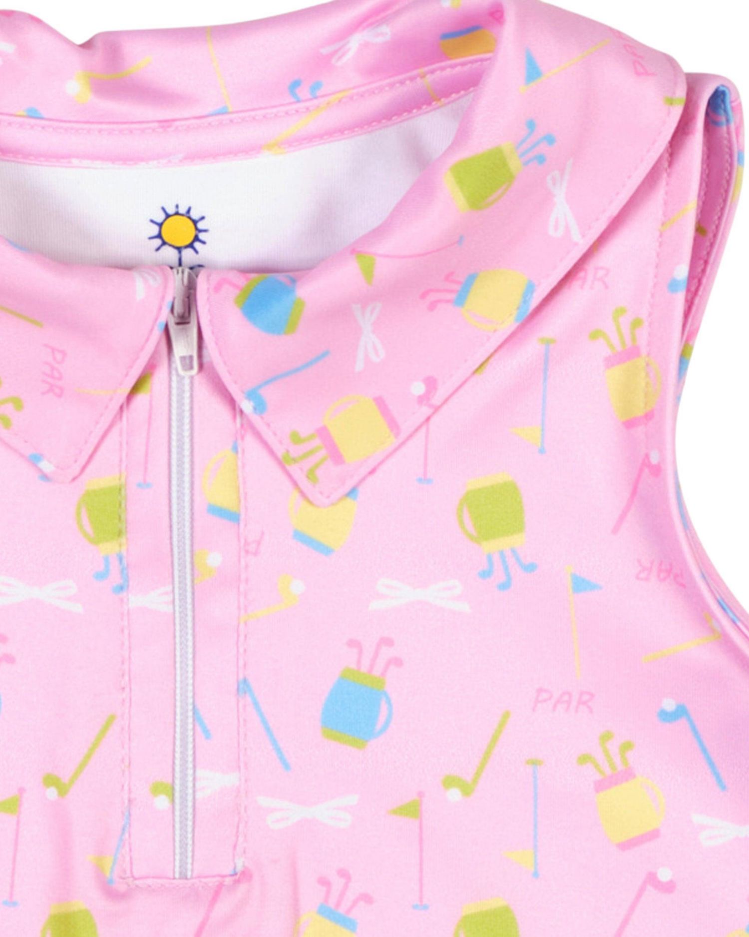 Baby Girl Golf Print Performance Knit Dress