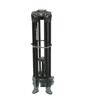 3-Section Aluminum Telescopic Twin Leg Video Tripod with Mid-Level Spreader
