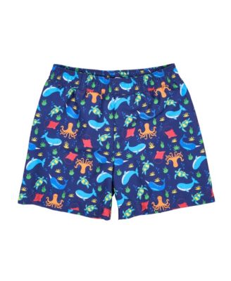 Toddler Boys Under The Sea Print Swim Trunk