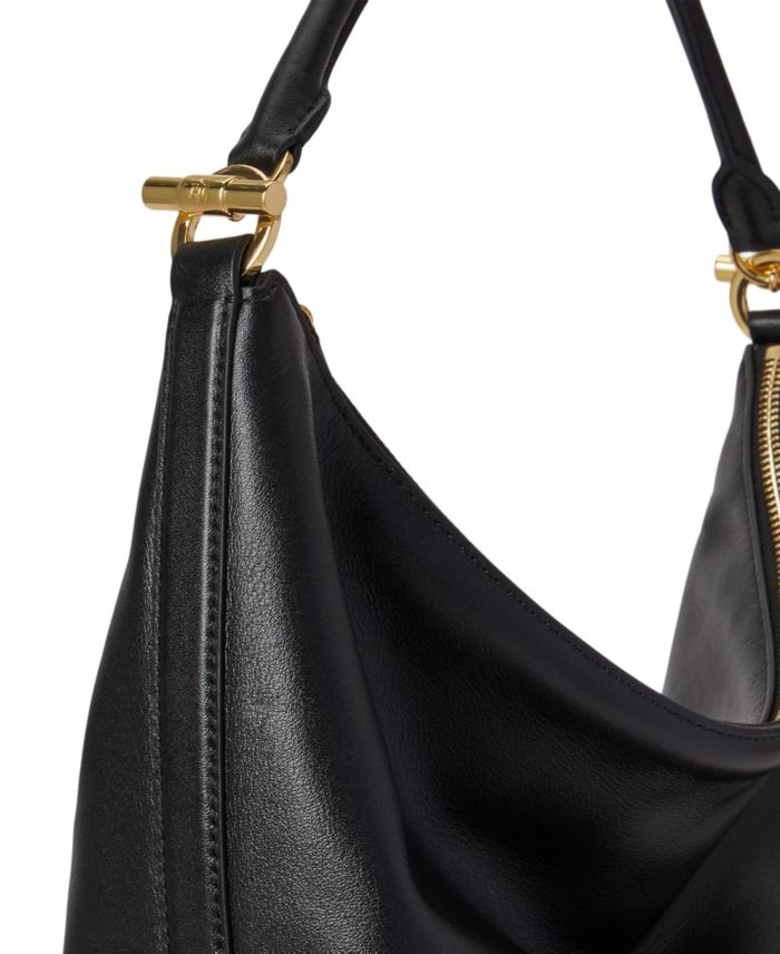 Lauren Ralph Lauren Blaike Large Soft Nappa Leather Shoulder Bag