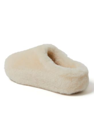 Women's Maryboro Genuine Shearling Platform Fuzzy Clog Slipper