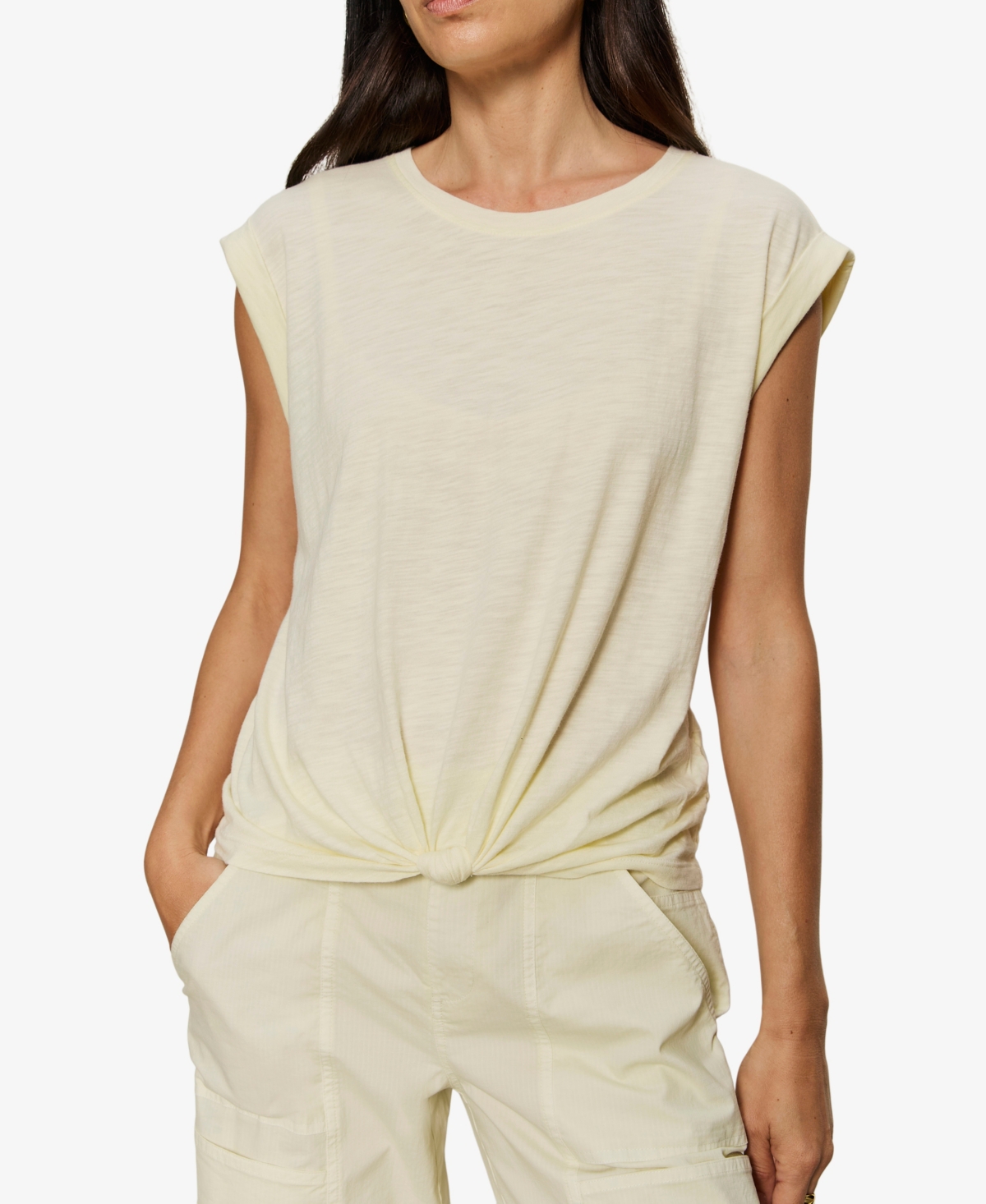 Sanctuary Petite Short-Sleeve Crew Neck T-Shirt