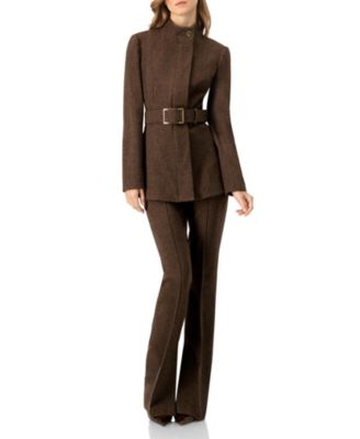 Women's Straight-Leg Trousers with Side Slits