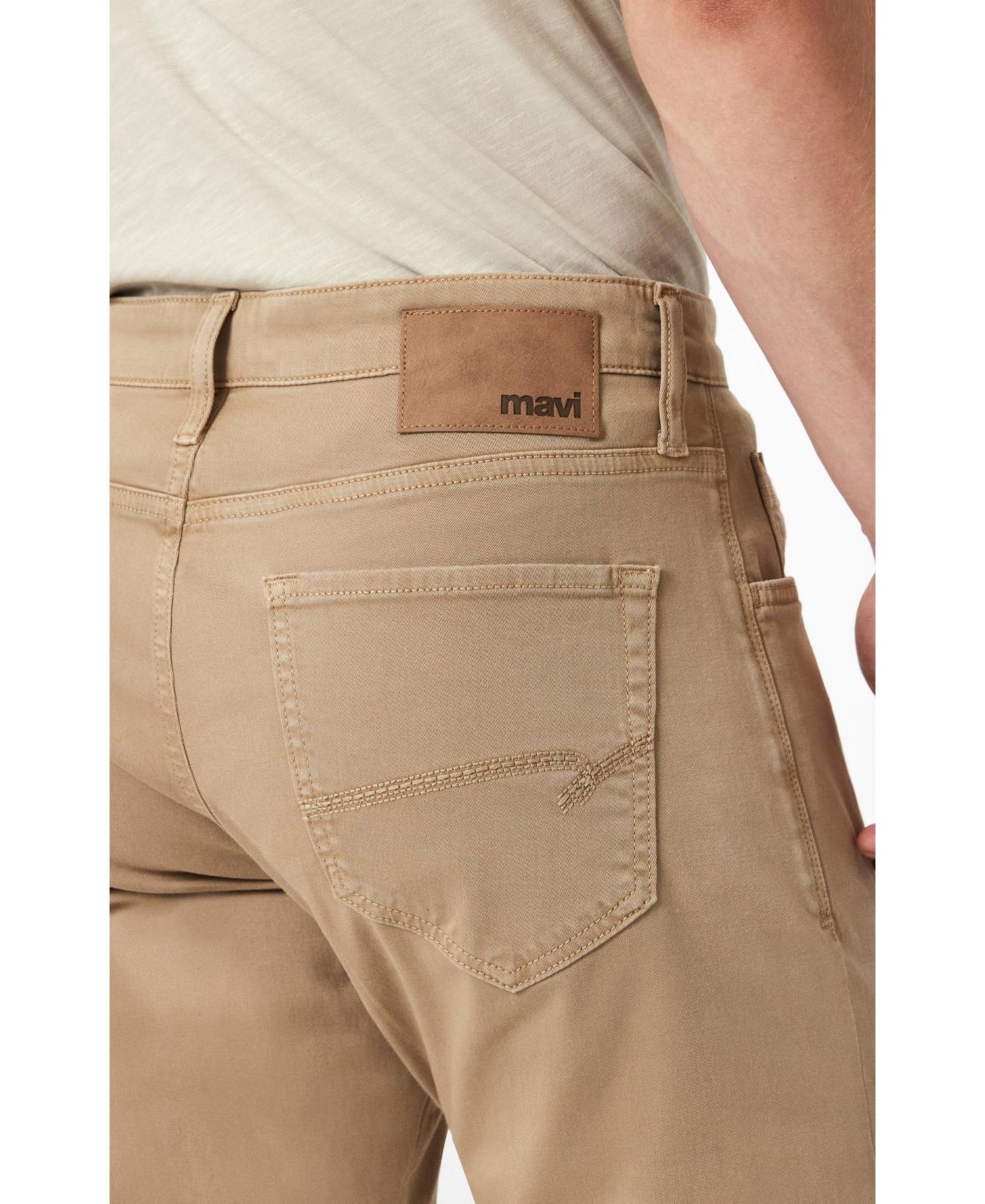 Men's Zach Straight Leg In Khaki Casual Twill Pant