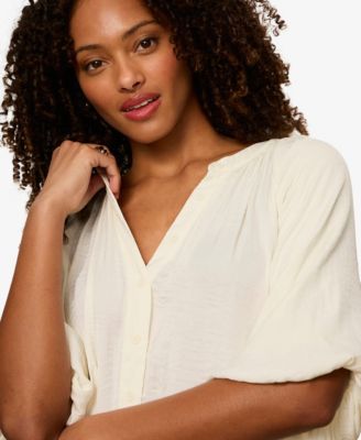 Women's Plenty of Love Bubble Blouse Top