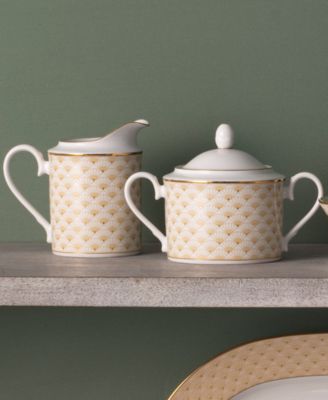 Trocadero Gold-Tone Sugar and Creamer, Set of 2