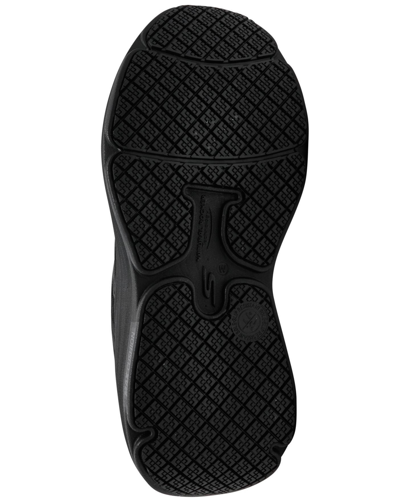 Женские кроссовки Skechers Work Slip-Resistant Max Cushioning Endeavour Casual Wide Width, цвет: Чёрный — фото 6