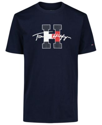 Boys' 8-20 Script H Logo Print T-Shirt