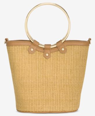 Straw Bucket Bag