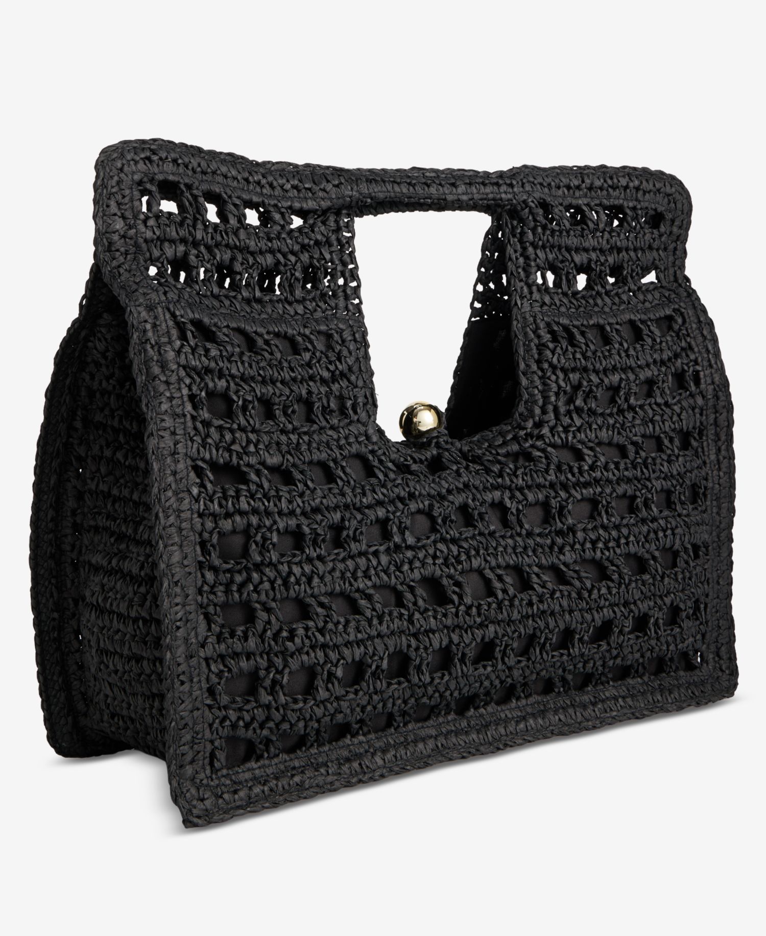 Square Straw Tote Bag