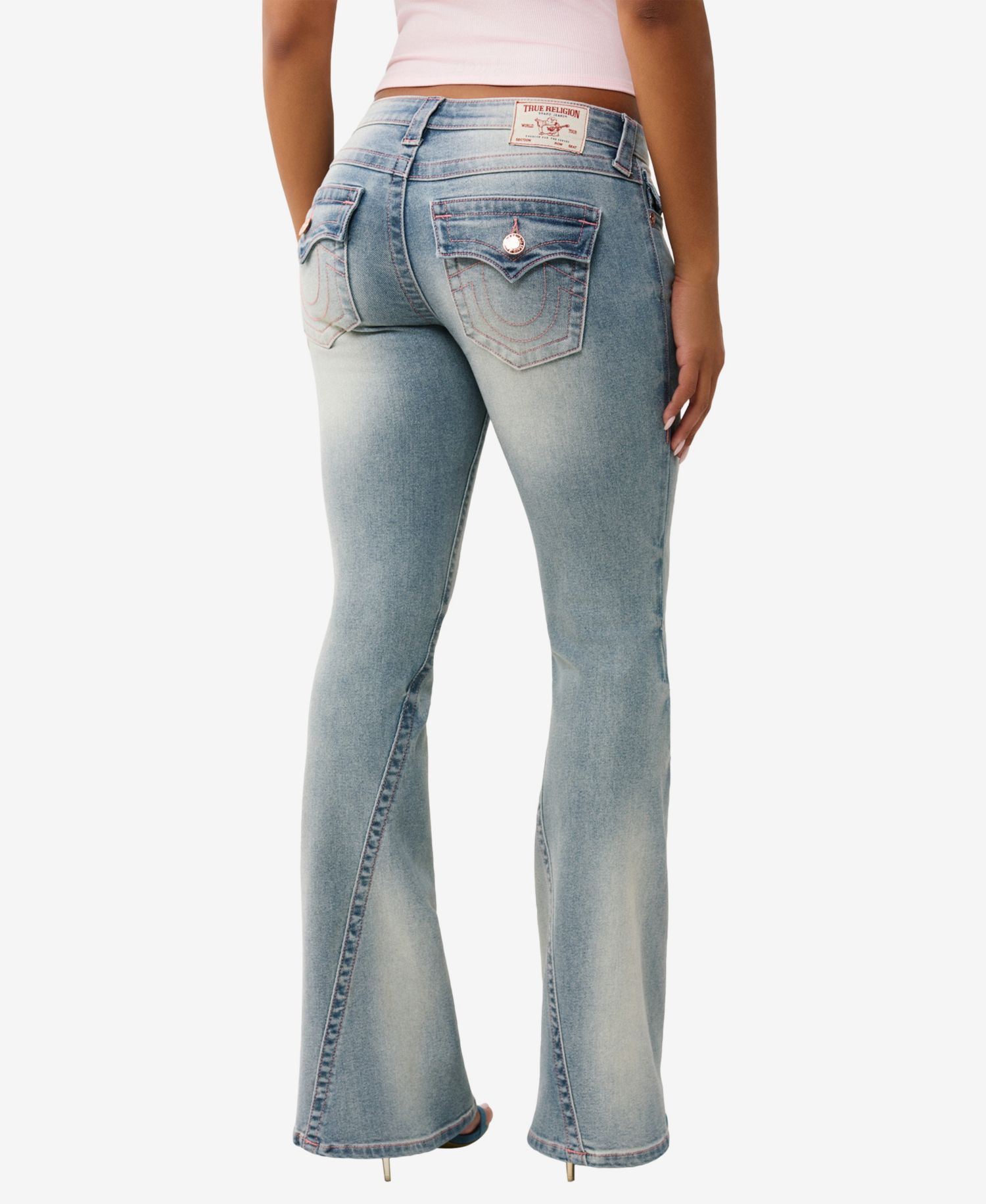 Women's Joey Low-Rise Flare Flap Jeans
