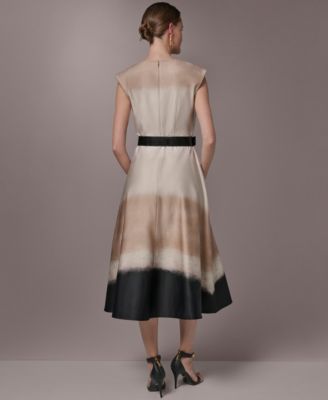 Women's Printed V-Neck Dress