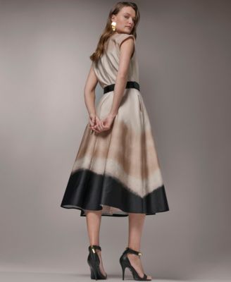 Women's Printed V-Neck Dress