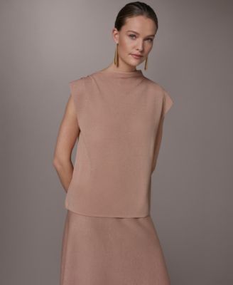 Women's Asymmetric Mock Neck Sweater