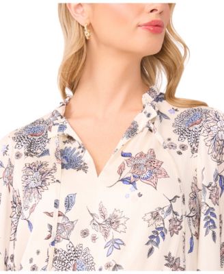 Women's V-Neck Long-Sleeve Maxi Dress