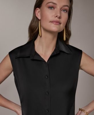 Petite Button-Front Shirt