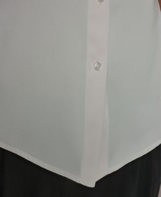 Petite Button-Front Shirt