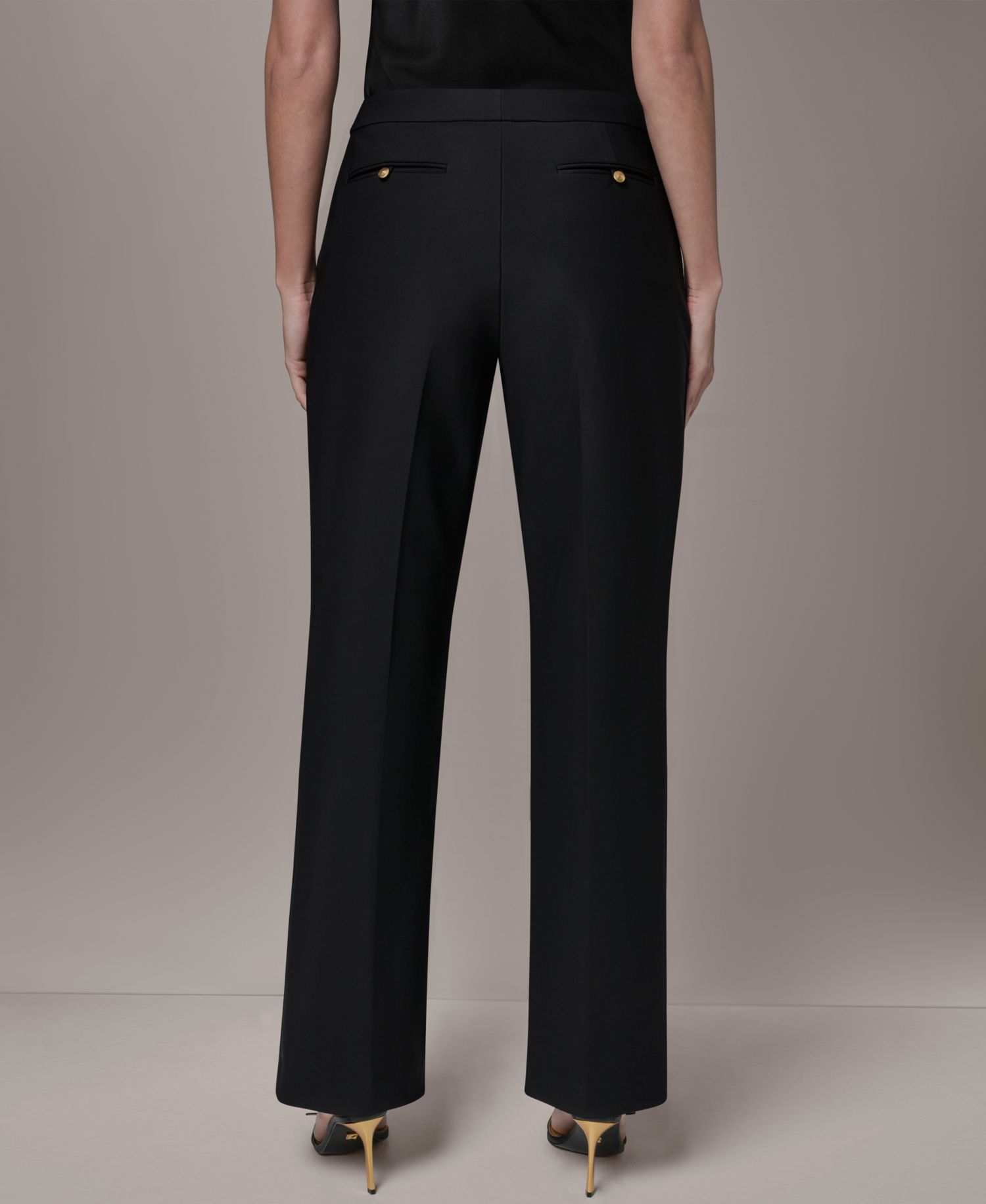 Petite Mid-Rise Boot Leg Pants