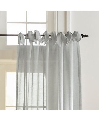 Vienna Tie-Top Sheer Window Curtain