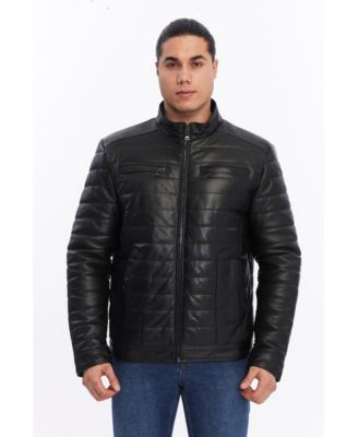 Men's Light Puffer Jacket with Front Pockets