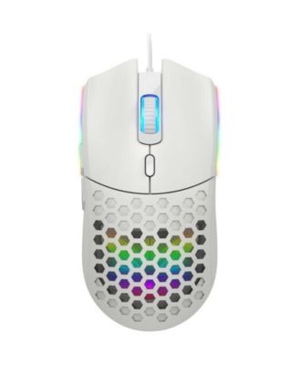 Wired Gaming Mouse, 6400DPI High-Accuracy Optical Sensor RGB Mouse with 6 Buttons, Lightweight Design