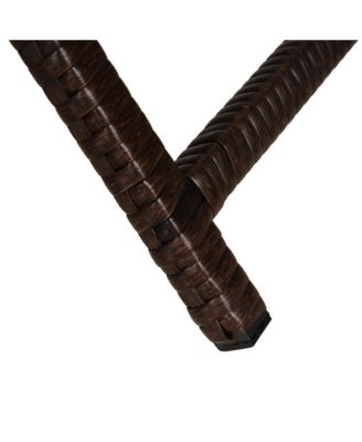 Patio Rat Lounge Chair, Cushioned, Adjustable Backrest,