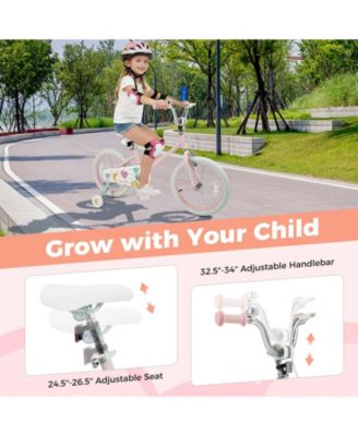 Kids Bike Adjustable for 3-8 Years Old Children - Stars & Moon