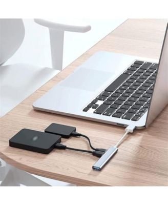 USB Extender 4-Port Small USB Hub for Pc Laptop 5Gbps Data Transfer for Desktop, USB Flash Drives, Mobile HDD