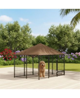 Outdoor Pet Playpen & Kennel, Puppy Play Pen with Weather-Resistant Design