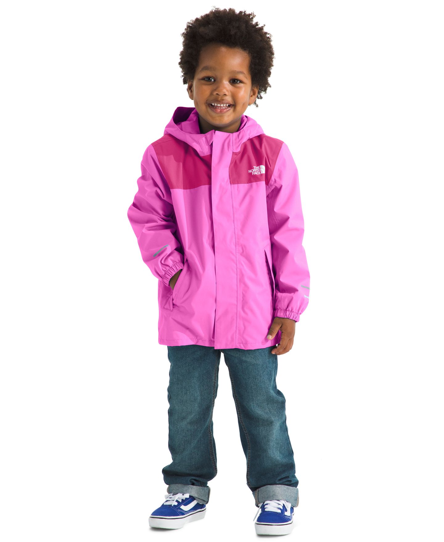 Детская куртка-дождевик The North Face Antora с капюшоном, 2T-7, цвет: Фиолетовый / Фуксия — фото 3