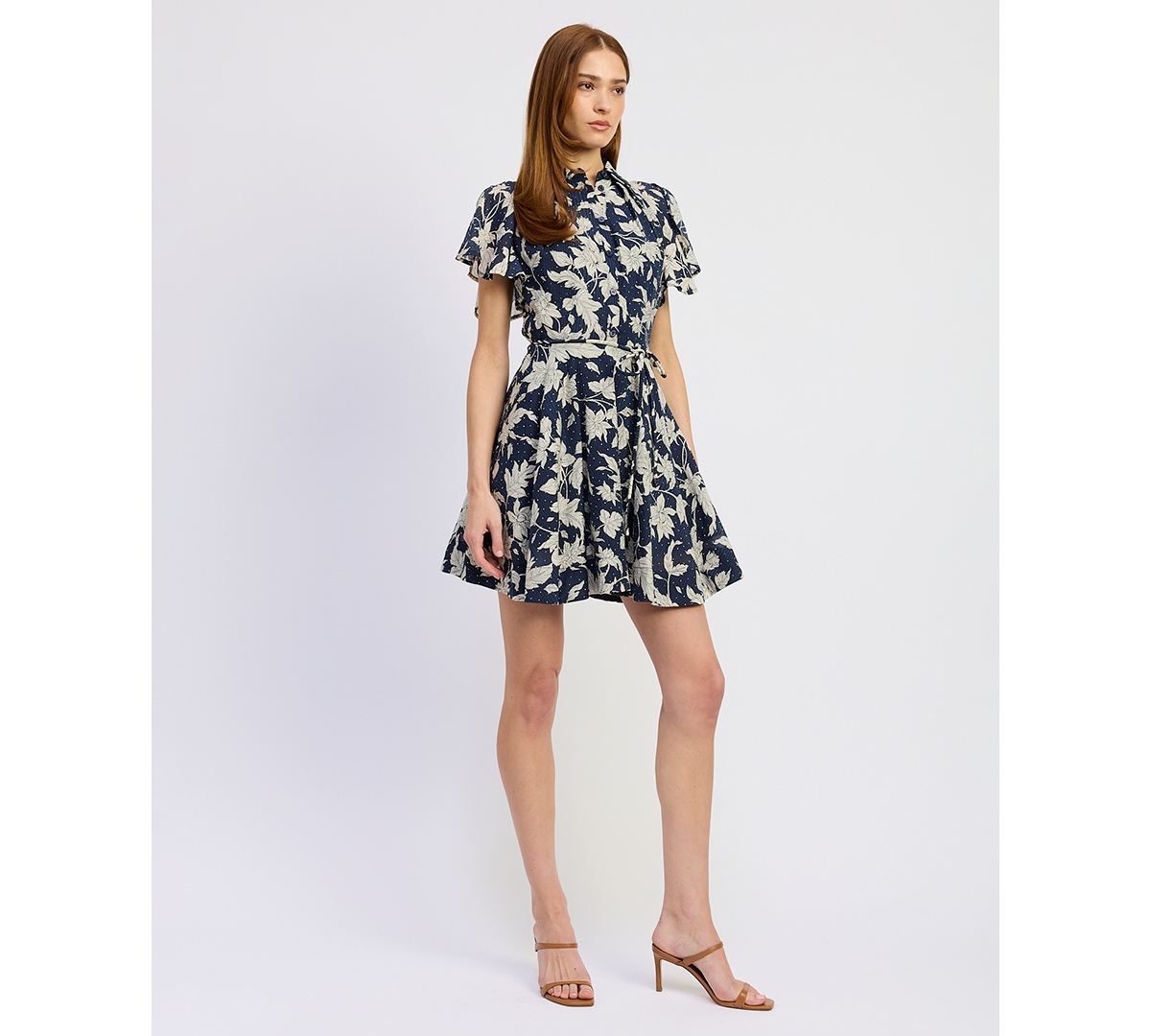 En Saison Women's Madeline Collared Mini Dress